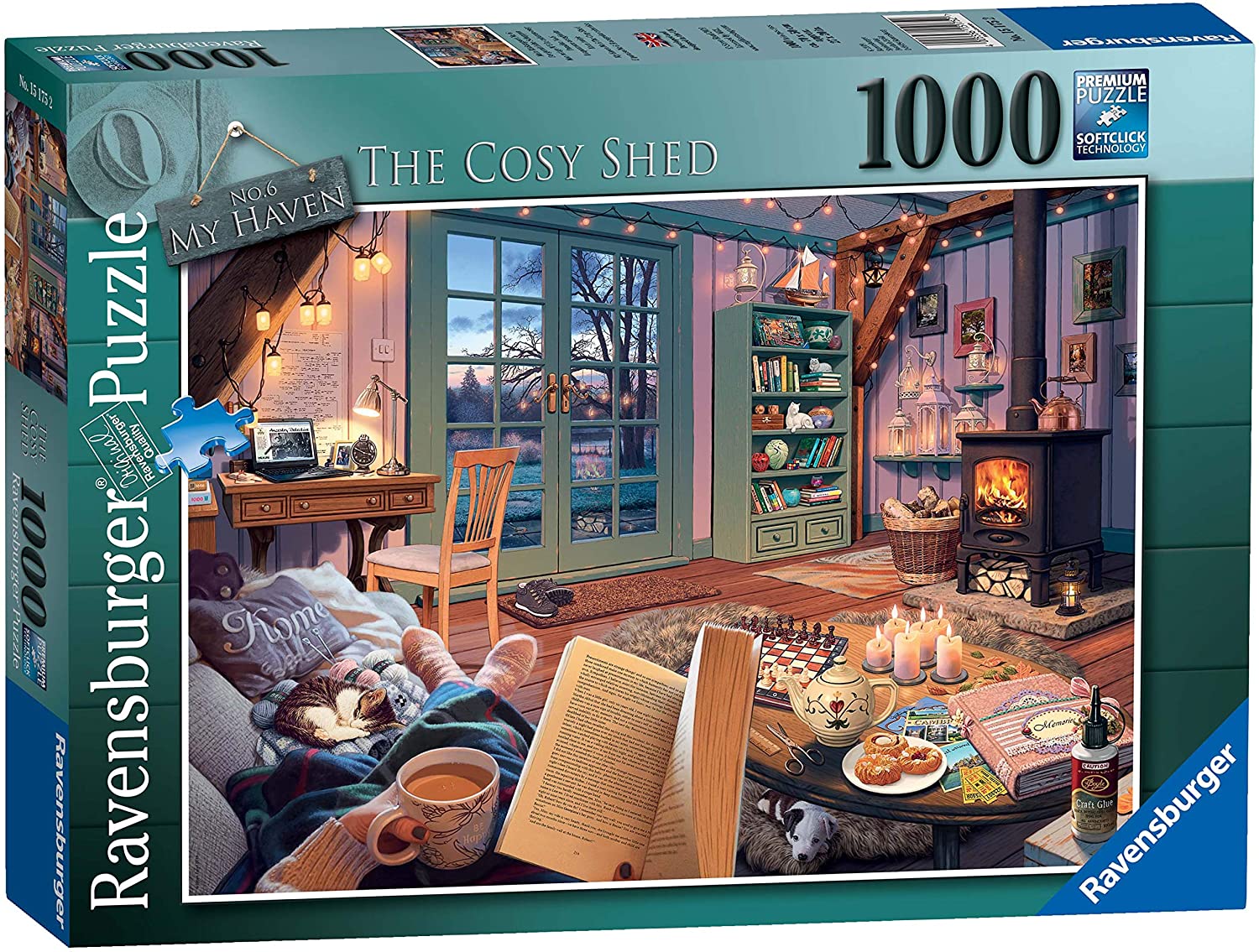 Ravensburger My Haven No. 6 The Cosy Shed 1000 Piece Puzzle image 0